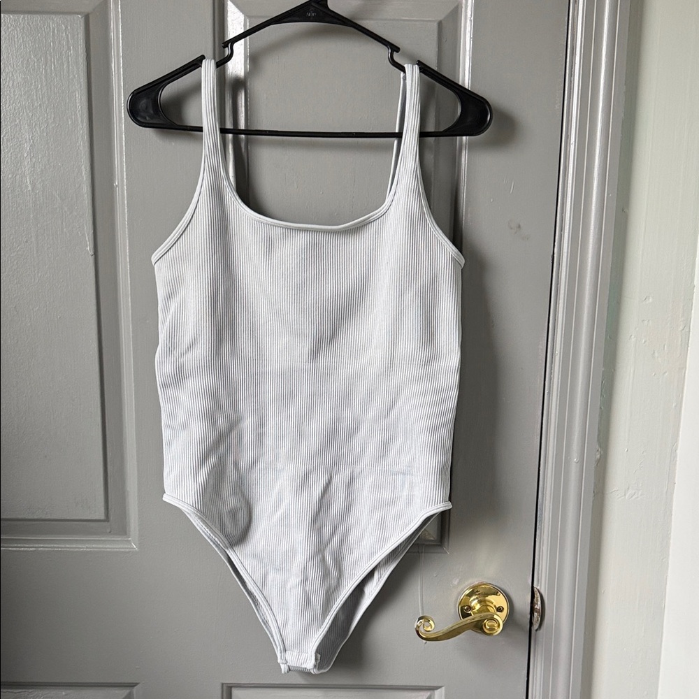Classic White Ribbed Kids One-Piece Bodysuit